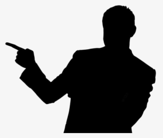 Transparent Person Pointing At You Png Image - Silhouette, Png Download, Free Download