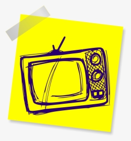 Drawing Of Television Set, HD Png Download, Free Download