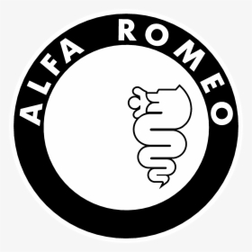 Alfa Romeo Logo Black And White - Alfa Romeo Logo Illustrator, HD Png Download, Free Download