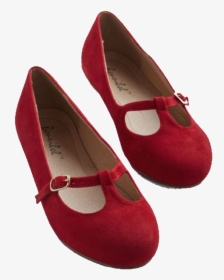 Transparent Ballerina Shoes Png - Red Round Toed Flat Shoes, Png Download, Free Download