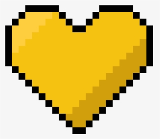 Heart Of Gold - Yellow Heart Minecraft Png, Transparent Png, Free Download