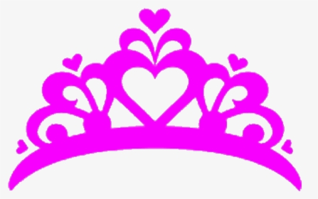 Tiara Heart Princess Crown Pink Freetoedit Clipart - Princess Crown Logo Png, Transparent Png, Free Download