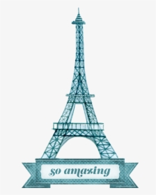 Eiffel Tower, Eiffel, Tower, Paris, France, Europe - Torre Eiffel Dibujo Png, Transparent Png, Free Download