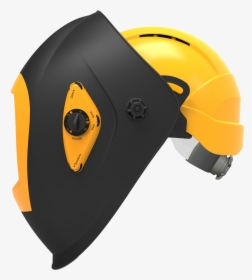 Helmet,personal Protective Equipment,ski Helmet,yellow,welding - Welding Mask With Helmet, HD Png Download, Free Download