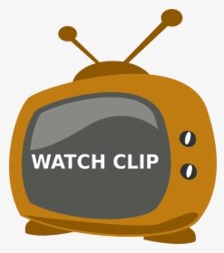 Tv, Watch, Television, Clip, Old, Antenna - Tv Cartoon Png, Transparent Png, Free Download