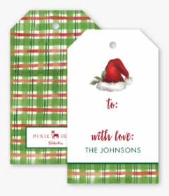 Christmas Plaid Gift Tags - Tartan, HD Png Download, Free Download