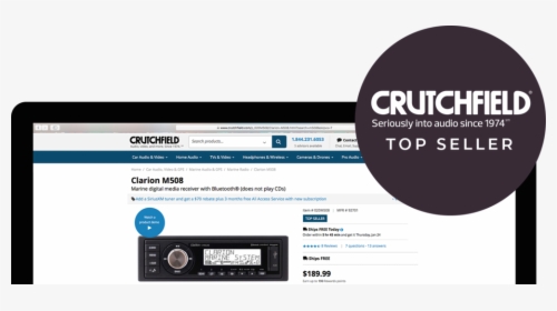 Clarion Marine M508 Crutchfield Best Seller - Crutchfield, HD Png Download, Free Download