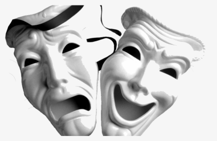 Black Masquerade Mask Png Drama - Theater Masks, Transparent Png, Free Download