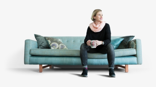 Nicole - People Sitting On Sofa Png, Transparent Png, Free Download