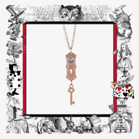 Necklace Lock With Key, Alice In Wonderland Clipart - Alice In Wonderland, HD Png Download, Free Download