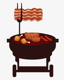 Grilling Clipart Picnic Table Umbrella - Churrasco Png, Transparent Png, Free Download
