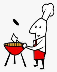 Grill Clipart Bbq Cook - Moving Picture Of Cooking, HD Png Download, Free Download