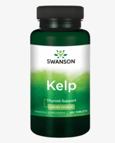 Swanson Kelp Iodine Source 225 Mcg 250 Tabs - Kelp Swanson, HD Png Download, Free Download