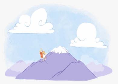 Work Climbing A Mountain - Illustration, HD Png Download, Free Download