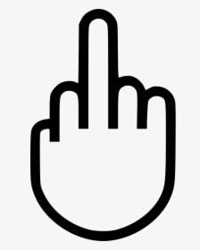 Fuck Off Fuck You Middle Finger - Fuck You Icon Png, Transparent Png, Free Download