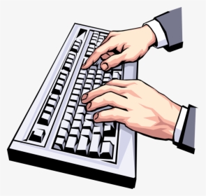 Transparent Keyboard Clipart - Typing On Keyboard Png, Png Download, Free Download