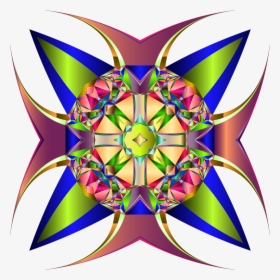 Chromatic Cross Clip Arts - Kaleidoscope, HD Png Download, Free Download