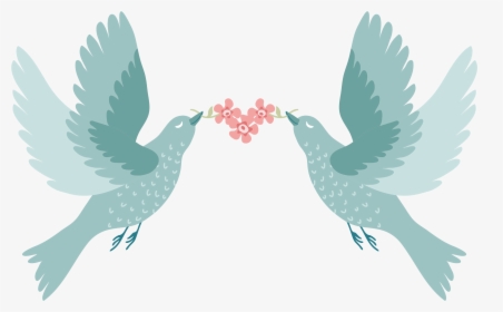 Bird Wedding Invitation Paper - Wedding Love Birds Png, Transparent Png, Free Download