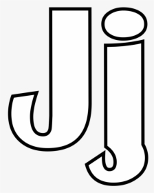 Letter J Clip Art Black And White - Letter J Capital And Small Coloring, HD Png Download, Free Download