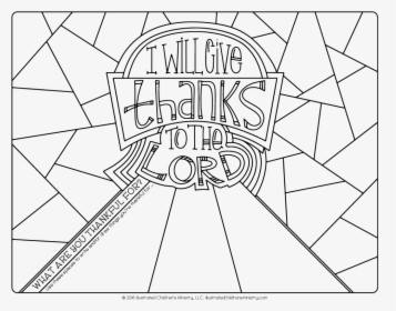 Give Thanks Coloring Page, HD Png Download, Free Download