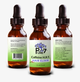 Caffeine H - R - T - Hair Elixir - Hair & Scalp Meds - Pure 7 Hair Oil, HD Png Download, Free Download