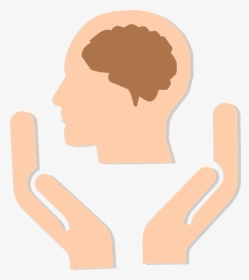 Pics Of A Person Thinking 21, Buy Clip Art - Brain With Hand Png, Transparent Png, Free Download