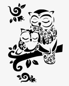 Mom Tattoos, Baby Owl Tattoos, Tattoos For Moms, Future - Owl Tattoos Black And White, HD Png Download, Free Download