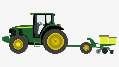 Green Tractor Clip Art John Deere Free Cliparts - Tractor, HD Png Download, Free Download