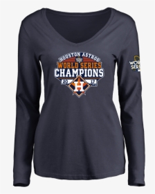 Women Astros 2017 World Series Champions Long Sleeve - World Series Championship Shirt, HD Png Download, Free Download