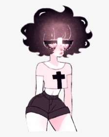 Transparent Goth Clipart - Thicc Anime Goth Girl, HD Png Download, Free Download