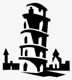 Leaning Tower Of Pisa Image Illustration Campanile - Italy Clip Art, HD Png Download, Free Download