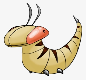 The Wasp/snake Pokemon, And My First Fakemon, Slitherva - Fan Made Caterpillar Pokemon, HD Png Download, Free Download