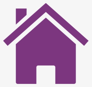 Clipart House Cartoon - House Clipart Purple, HD Png Download, Free Download