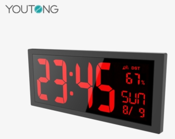 China Industrial Alarm Clock, China Industrial Alarm - Reloj Digital Numeros Rojos De Pared, HD Png Download, Free Download