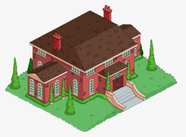 Cartoon Mansion Png - Mansao Wolfcastle Springfield Tapped Out, Transparent Png, Free Download