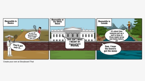Political Cartoons Trump Storyboard, HD Png Download, Free Download