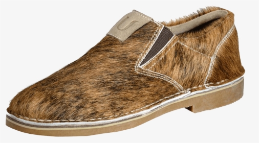 Uwezo Men"s Hair On Slip On Shoe - Cowhide Shoes, HD Png Download, Free Download