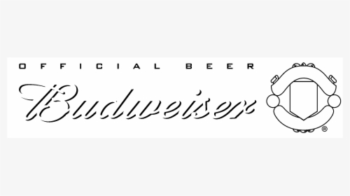 Budweiser Manchester United Logo Black And White - Calligraphy, HD Png Download, Free Download