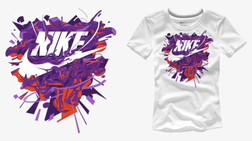 Graphic Nike T Shirt Design, HD Png Download, Free Download