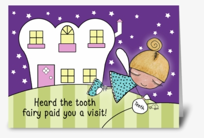 Congratulations Losing 1st Tooth-fairy Greeting Card - Congratulations On Losing Your First Tooth, HD Png Download, Free Download