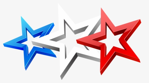 Red White And Blue Stars Png, Transparent Png, Free Download