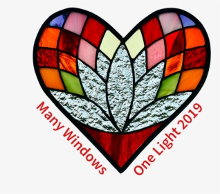 Many Windows, One Light - Falso Vitral De Corazones, HD Png Download, Free Download
