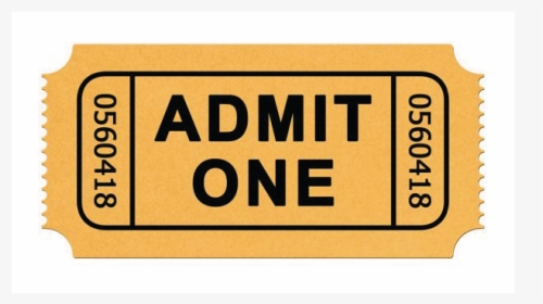 Admit One Image - Tan, HD Png Download, Free Download