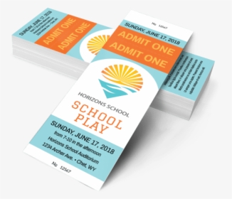 School Play Ticket Template Preview - School Play Tickets, HD Png Download, Free Download