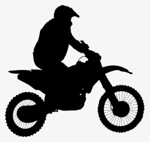 Clipart Bike Motocross Bike - Motocross Silhouette Png, Transparent Png, Free Download