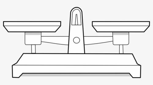 Balance Scale Png - Triple Beam Balance Drawing, Transparent Png, Free Download