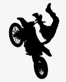 Dirt Bike Silhouette Png - Stunt Png, Transparent Png, Free Download