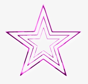 #mq #pink #star #stars #neon - Transparent Hot Pink Star, HD Png Download, Free Download