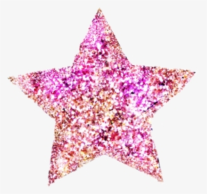 Pink Glitter Star Png , Png Download - Glitter Star Transparent Background, Png Download, Free Download