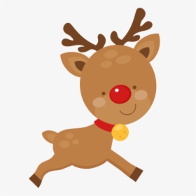 Free Christmas Download Cute - Cute Christmas Reindeer Clipart, HD Png Download, Free Download